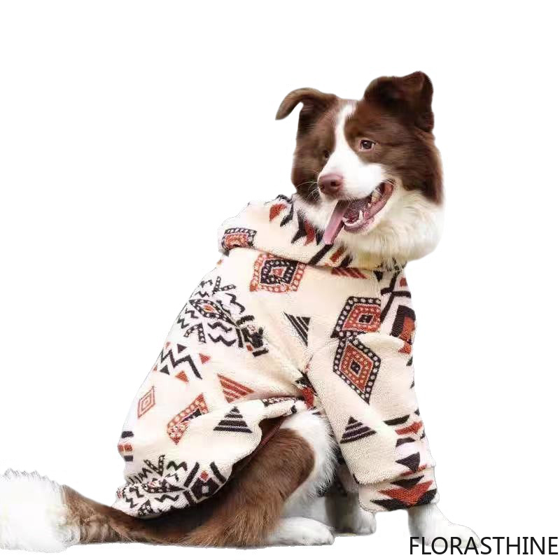 Sherpa Hoodie Fleece - Hooded Dog Coat Winter Warm Thicken