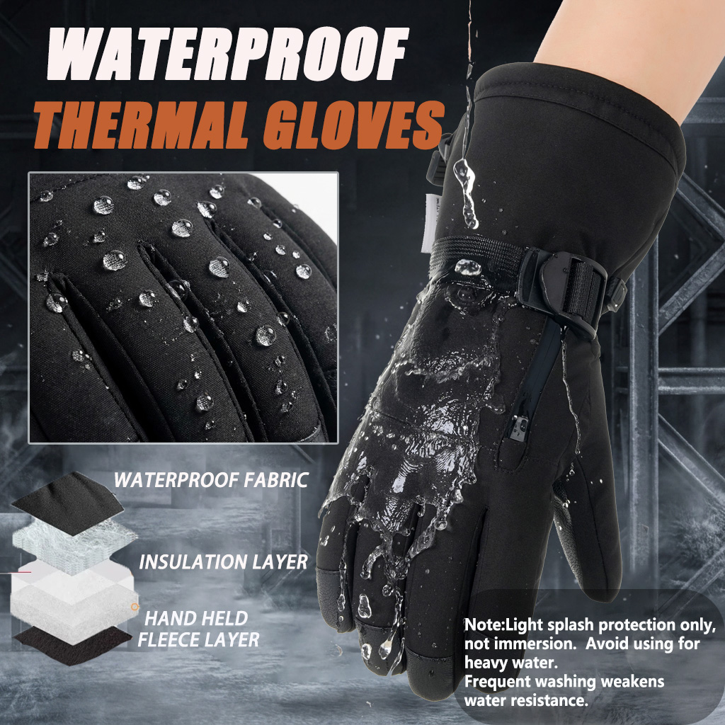 Snow Glove Insulated - Winter Ski Gloves Men Women, Waterproof