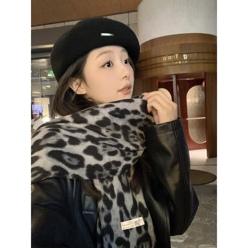 190*70CM Design Leopard Scarf  - Cashmere Pashmina Wrap recension och pris