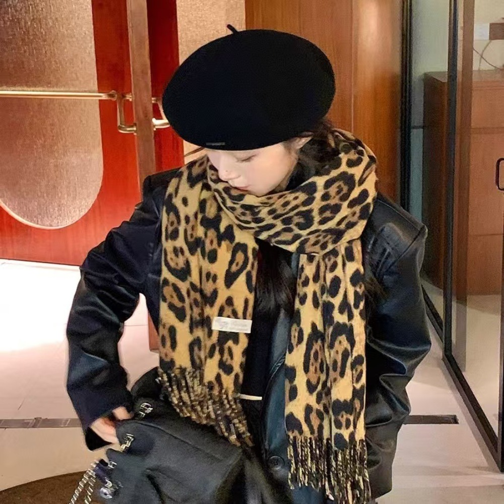 190*70CM Design Leopard Scarf  - Cashmere Pashmina Wrap recension och pris