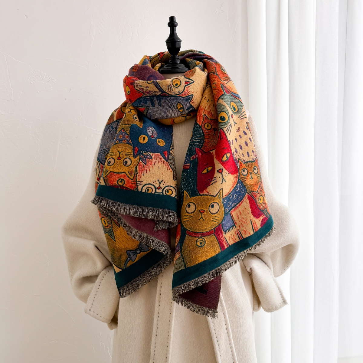 Print Scarf Pashmina Shawl Hij - Cashmere Pashmina Wrap recension och pris