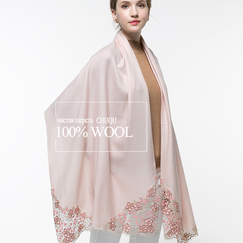 100% Real Wool Pink Scarf Wome - Cashmere Pashmina Wrap recension och pris