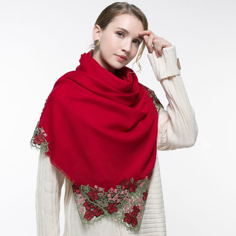 100% Real Wool Pink Scarf Wome - Cashmere Pashmina Wrap recension och pris