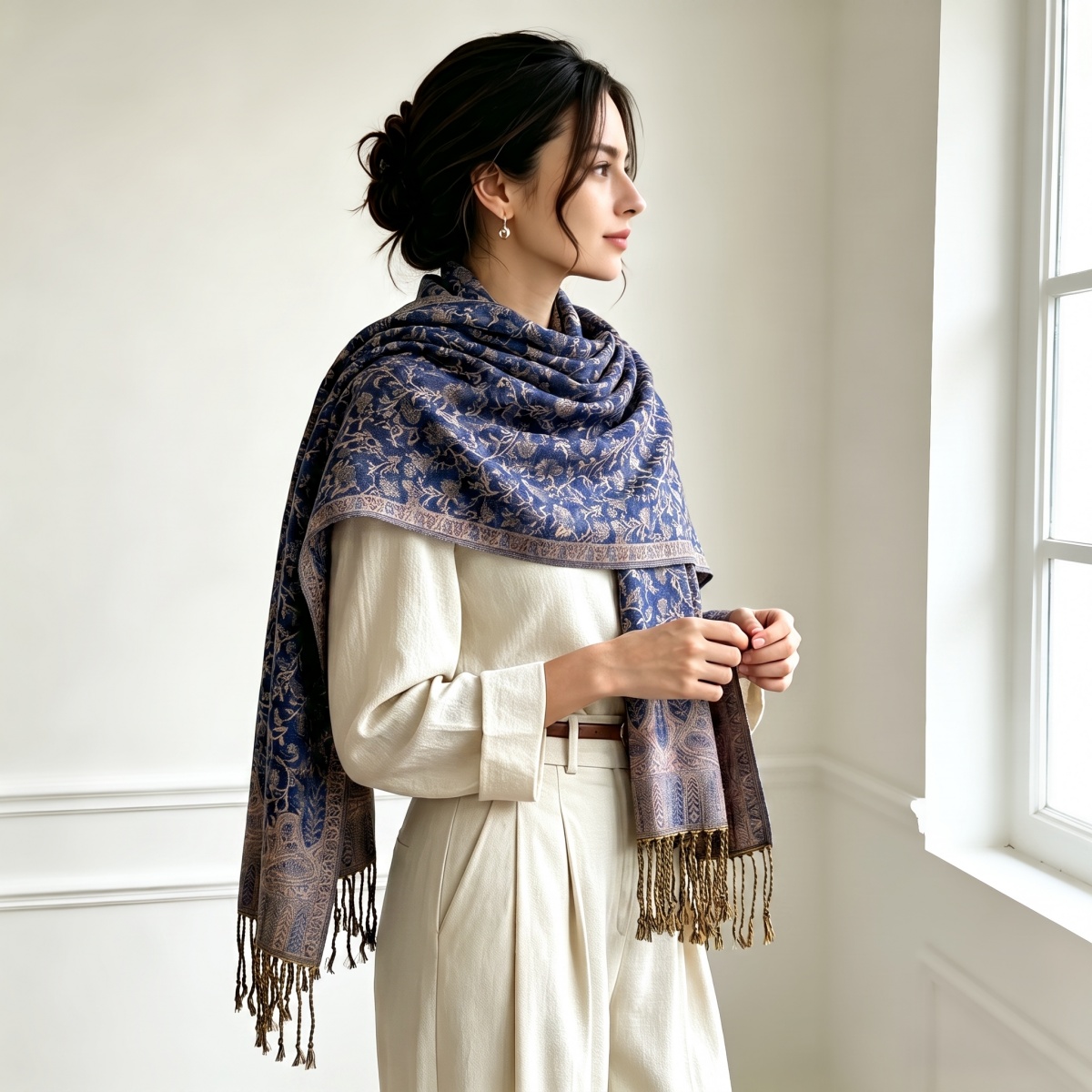 Print Scarf Hijab Cashmere Pas - Cashmere Pashmina Wrap recension och pris