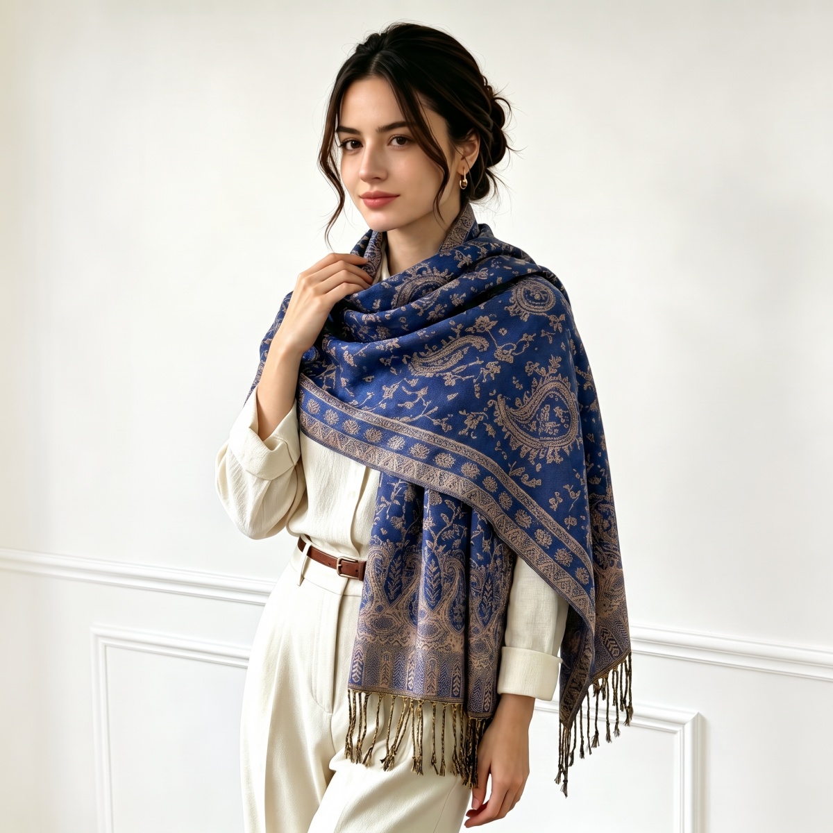 Print Scarf Hijab Cashmere Pas - Cashmere Pashmina Wrap recension och pris