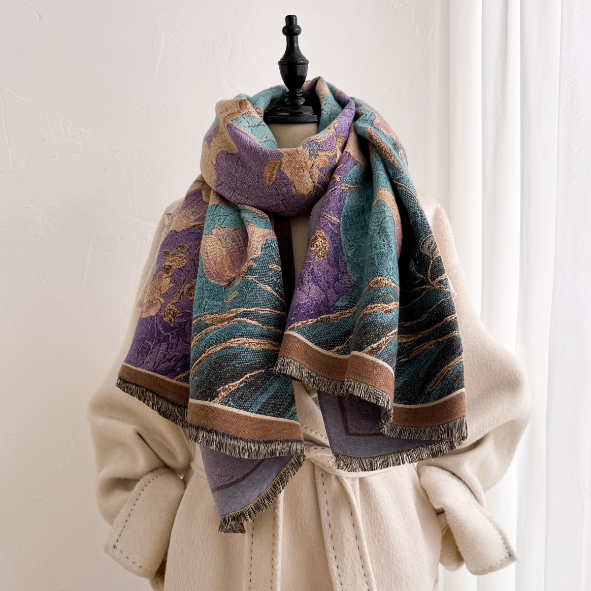 Female Scarf Cashmere Bandana  - Cashmere Pashmina Wrap recension och pris