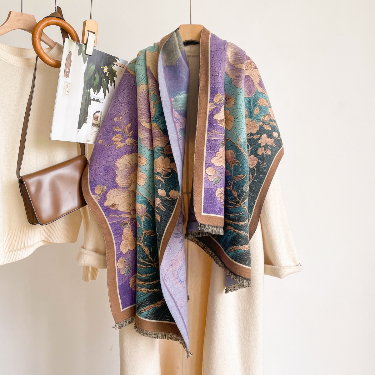 Female Scarf Cashmere Bandana  - Cashmere Pashmina Wrap recension och pris