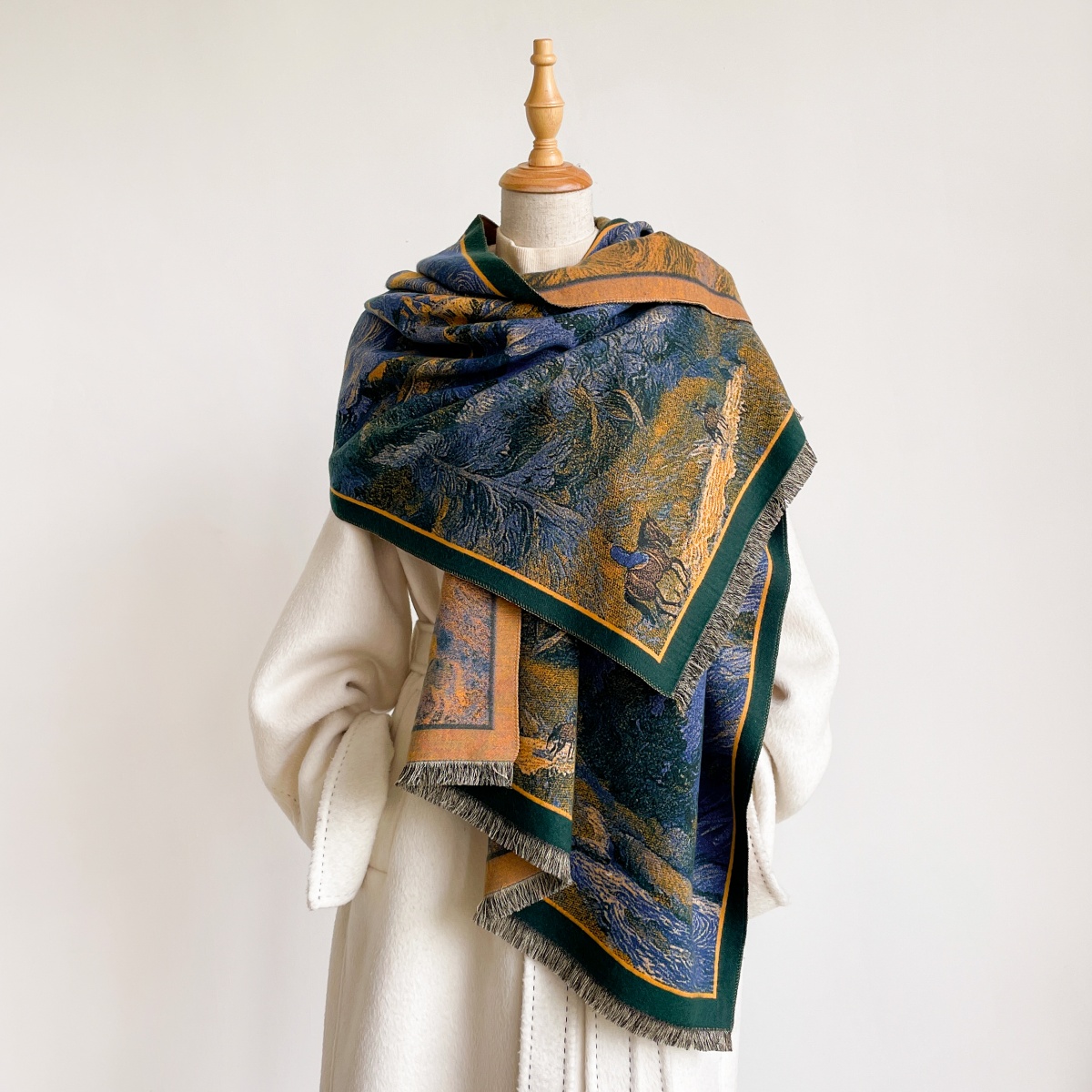 Female Scarf Cashmere Bandana  - Cashmere Pashmina Wrap recension och pris