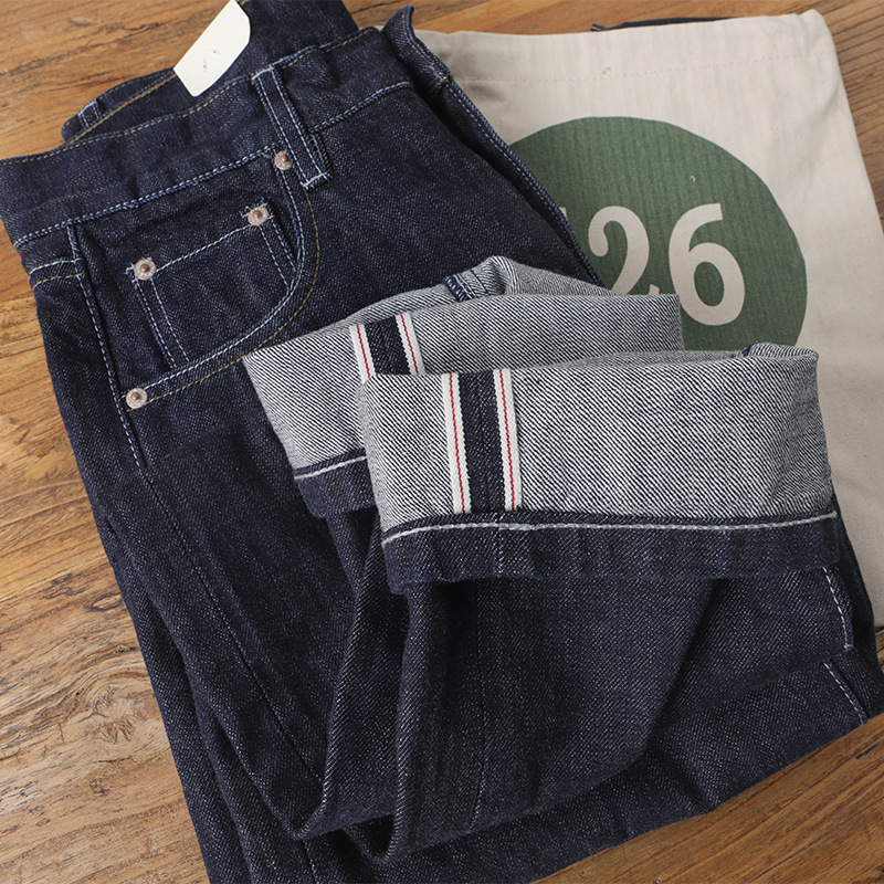 Amekaji 100% Cotton Men's Red  - Levis Jeans 501 recension och pris