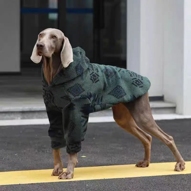 Hooded Dog Coat Winter Warm Th - Sherpa Hoodie Fleece recension och pris