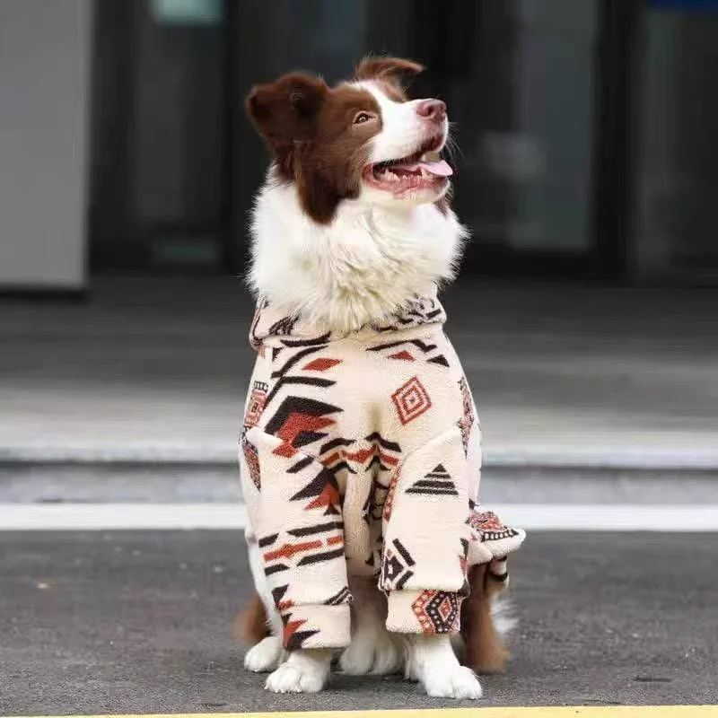 Hooded Dog Coat Winter Warm Th - Sherpa Hoodie Fleece recension och pris