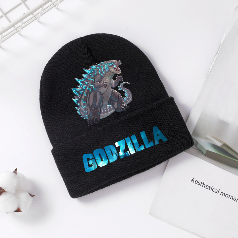 Godzilla Knitted Hat Winter Sp - Knit Beanie Hat Warm recension och pris