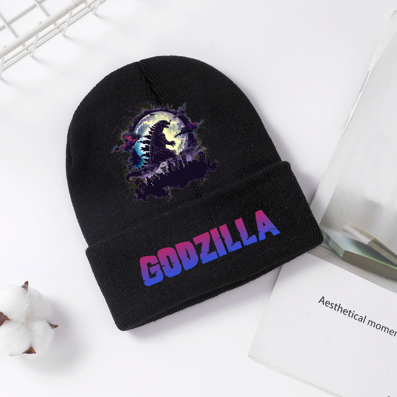 Godzilla Knitted Hat Winter Sp - Knit Beanie Hat Warm recension och pris