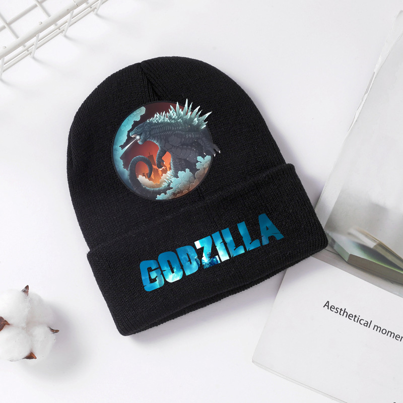 Godzilla Knitted Hat Winter Sp - Knit Beanie Hat Warm recension och pris